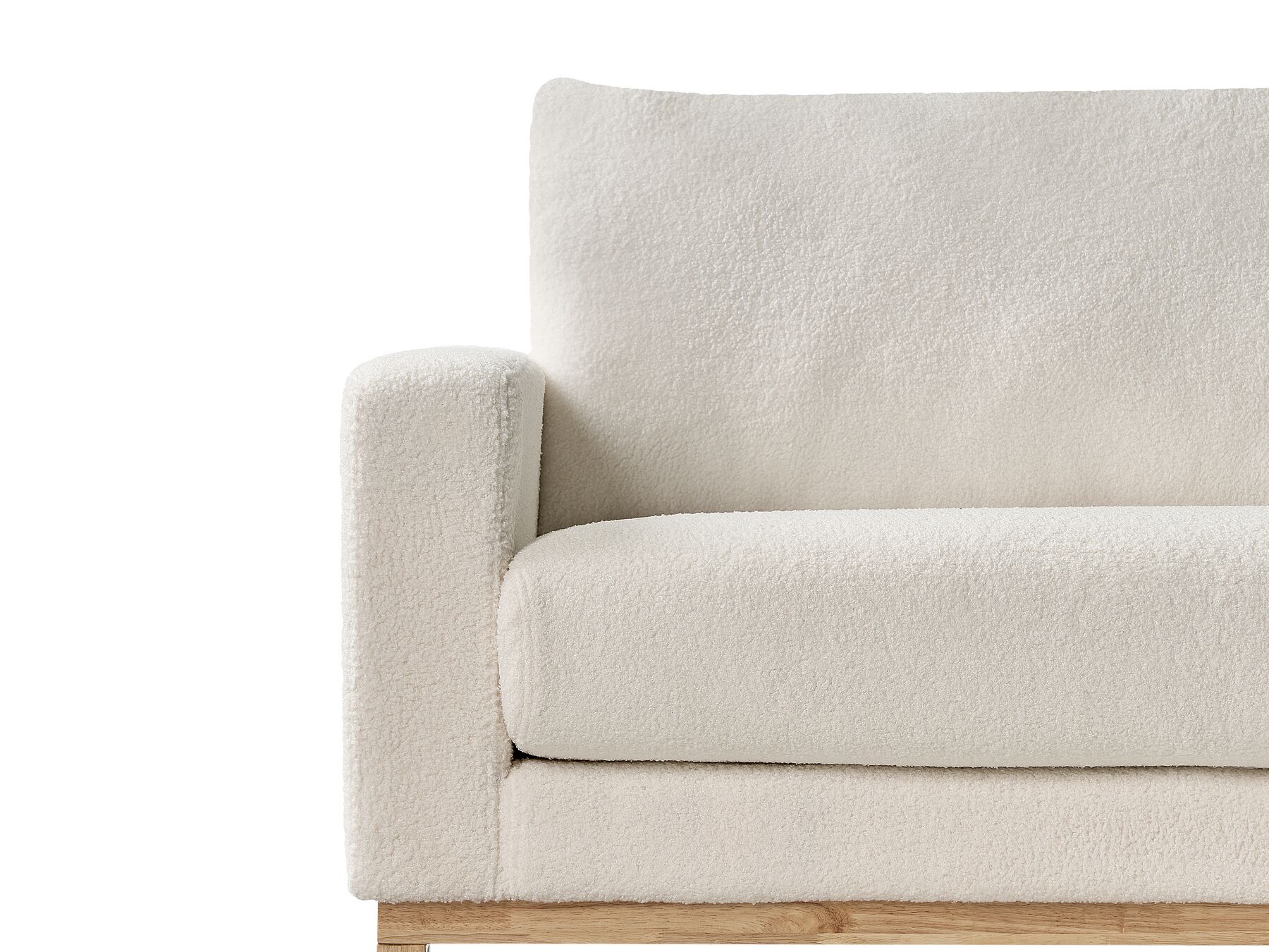 3 Seater Sofa White Boucle SIGGARD