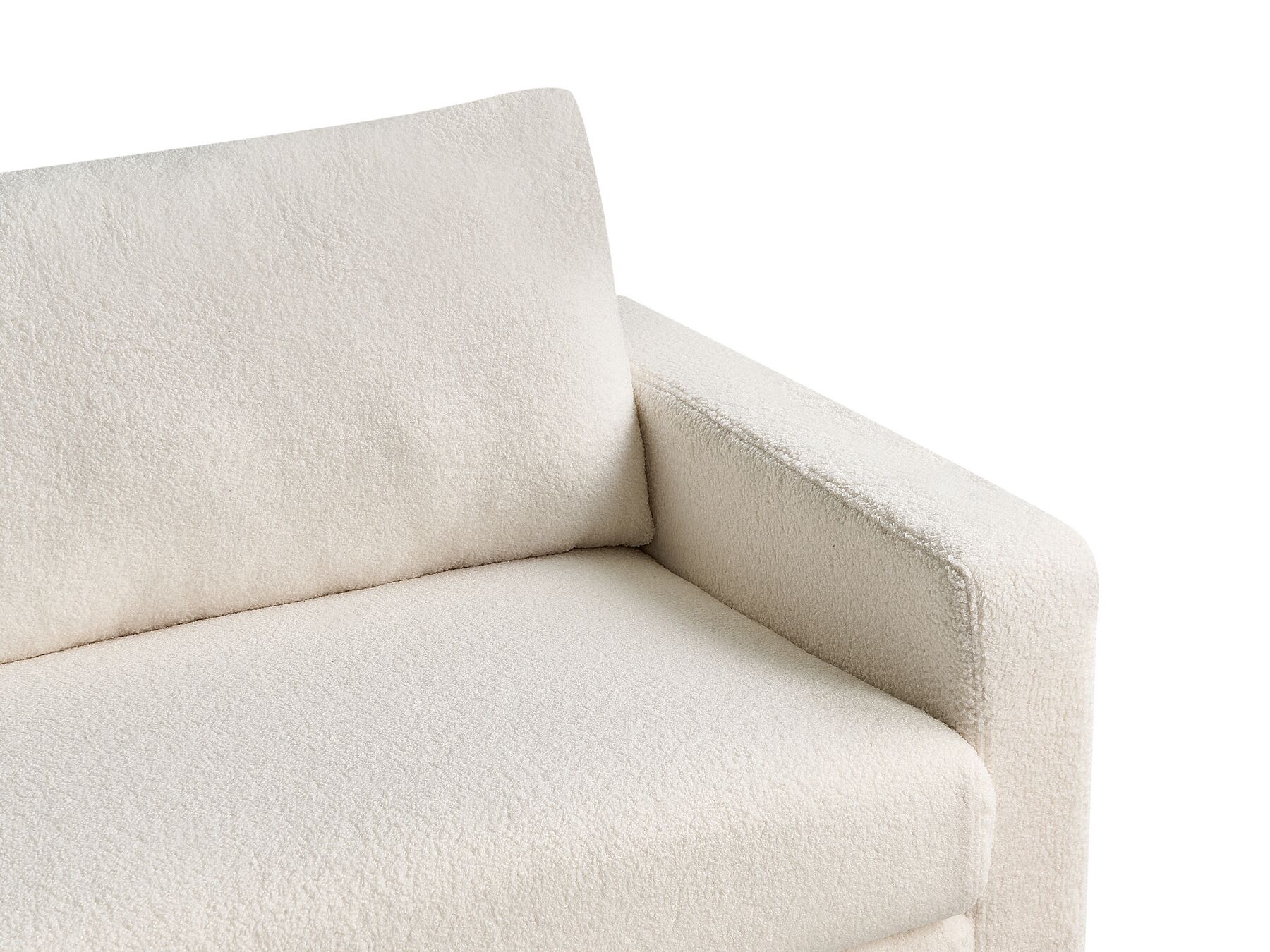 3 Seater Sofa White Boucle SIGGARD