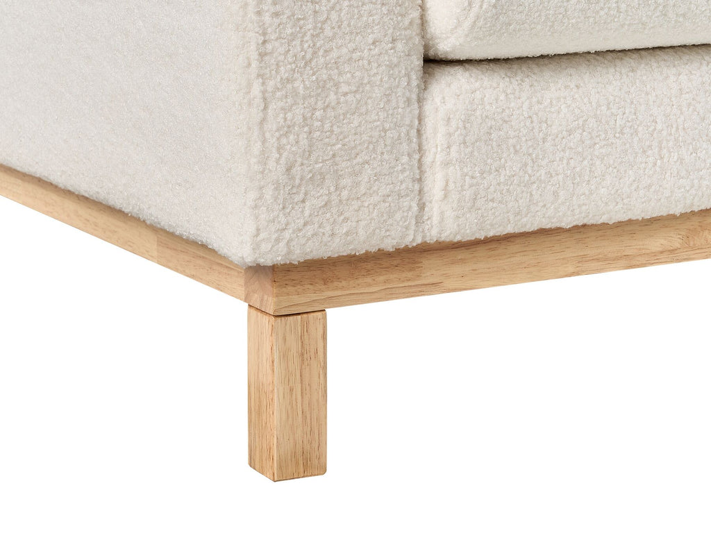 3 Seater Sofa White Boucle SIGGARD