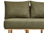 2 Seater Boucle Sofa with Table Dark Green SALO