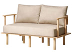 2 Seater Fabric Sofa Beige ASKER