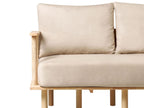 2 Seater Fabric Sofa Beige ASKER