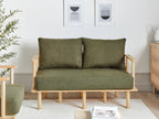 2 Seater Boucle Sofa Dark Green ASKER