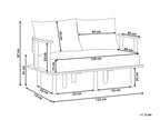 2 Seater Boucle Sofa Dark Green ASKER