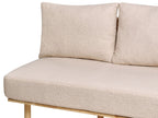 2 Seater Boucle Sofa with Table Beige SALO