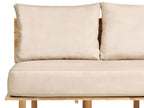 2 Seater Fabric Sofa with Table Beige SALO