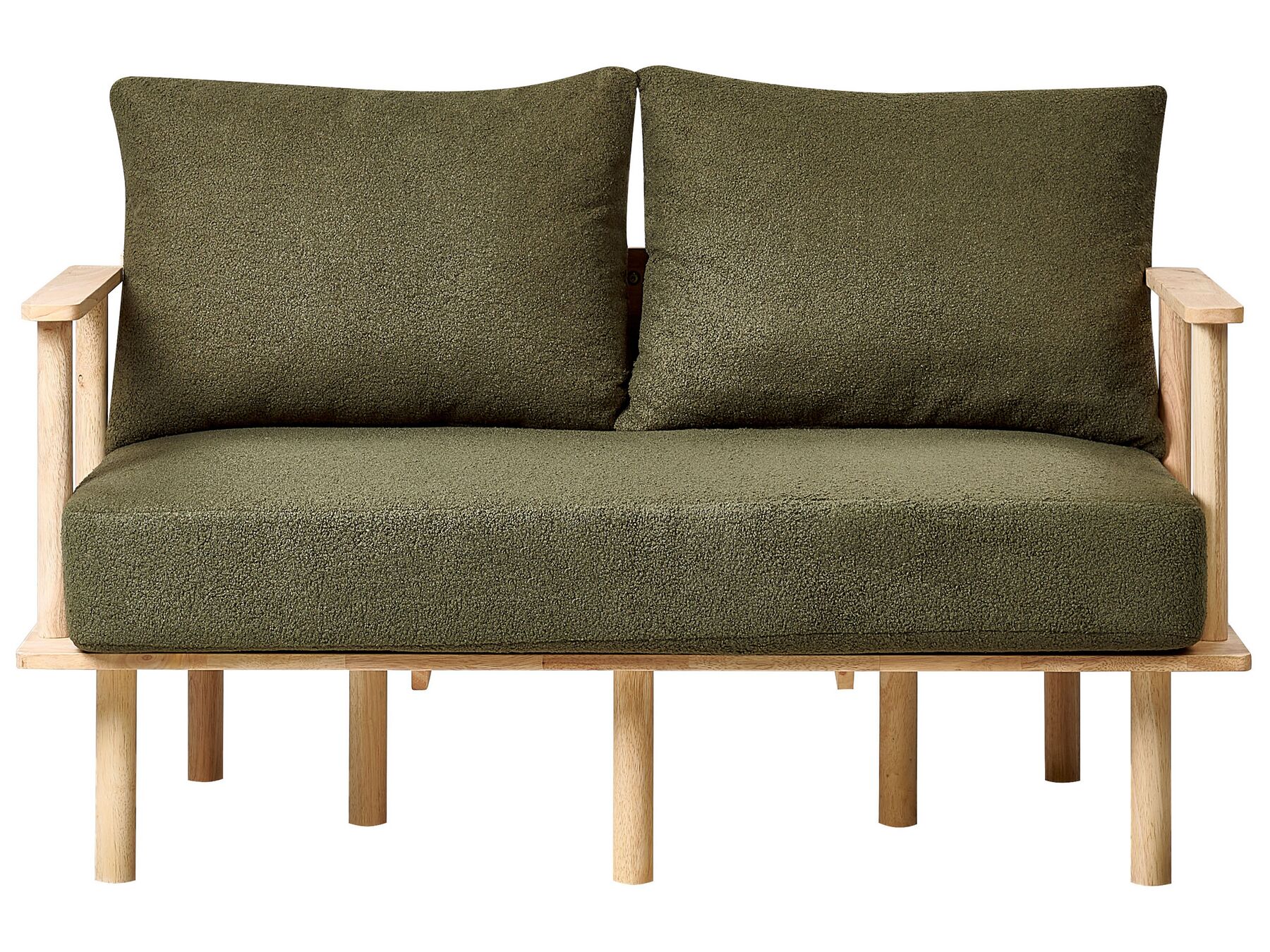 Boucle Living Room Set Dark Green ASKER