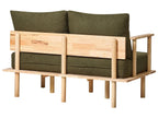 Boucle Living Room Set Dark Green ASKER