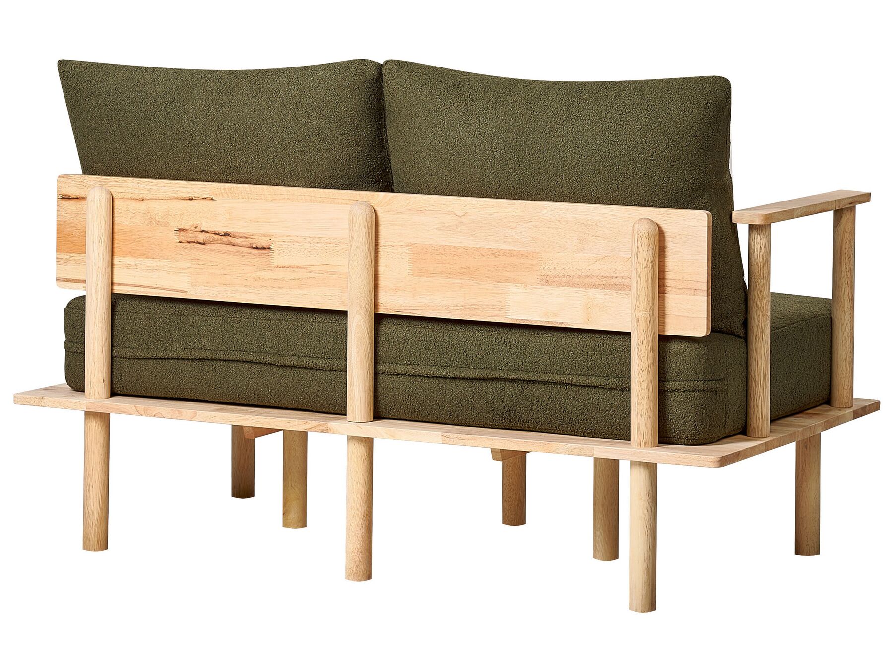 Boucle Living Room Set Dark Green ASKER