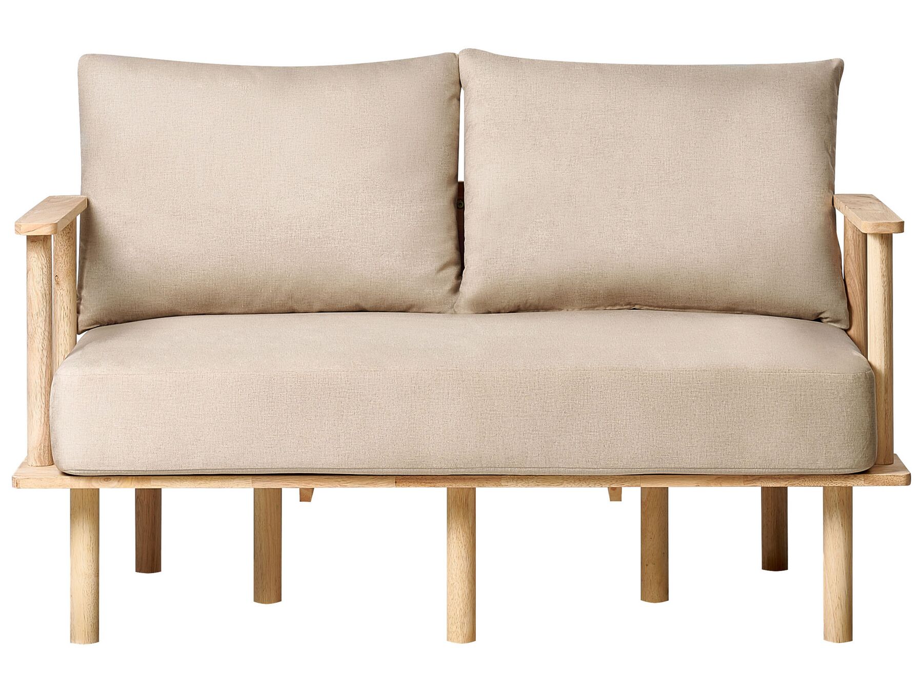 Fabric Living Room Set Beige ASKER