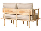 Fabric Living Room Set Beige ASKER