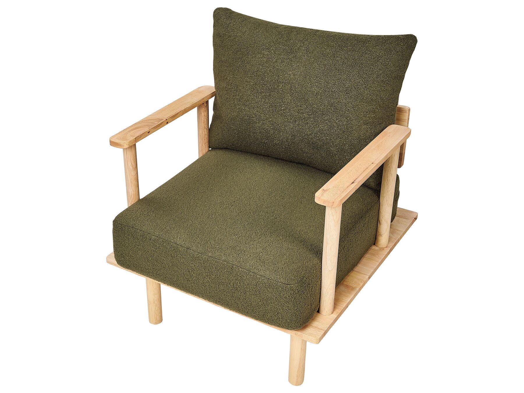 Boucle Living Room Set Dark Green ASKER