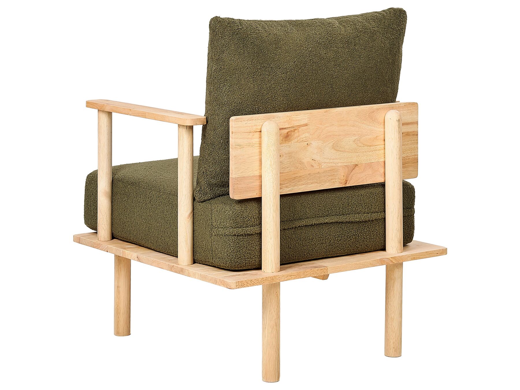 Boucle Living Room Set Dark Green ASKER