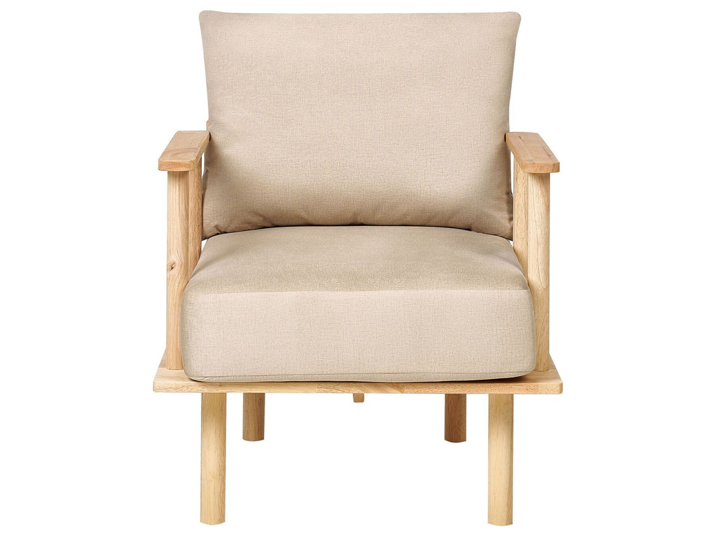 Fabric Living Room Set Beige ASKER