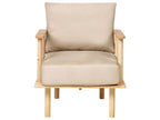Fabric Living Room Set Beige ASKER