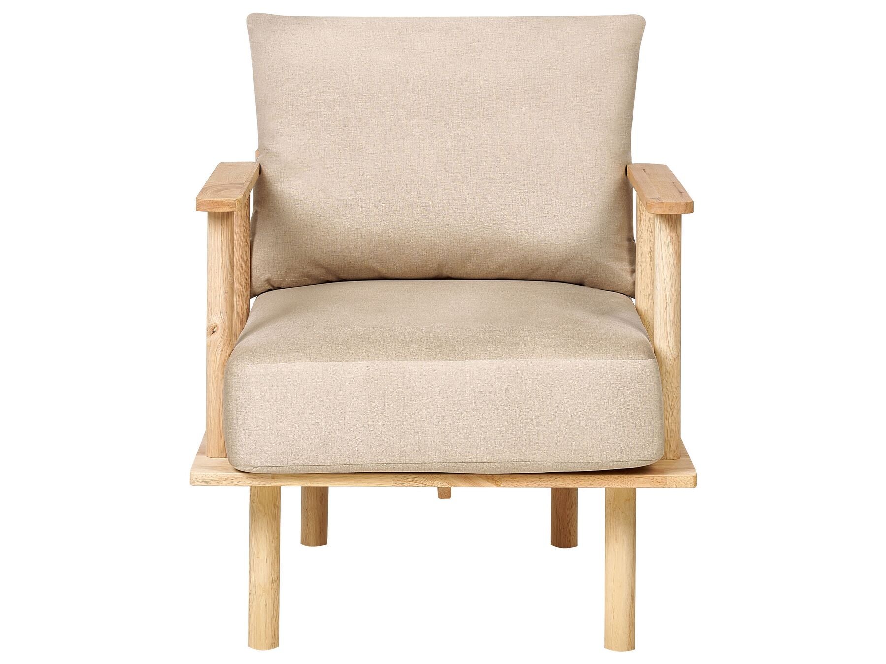 Fabric Living Room Set Beige ASKER