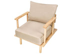 Fabric Living Room Set Beige ASKER