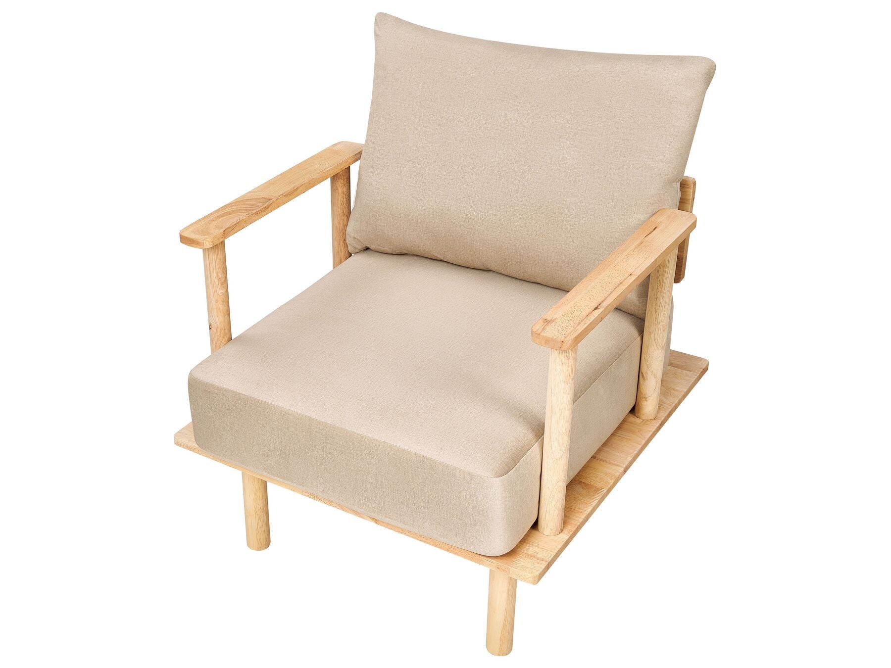 Fabric Living Room Set Beige ASKER