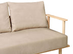 Fabric Living Room Set Beige ASKER