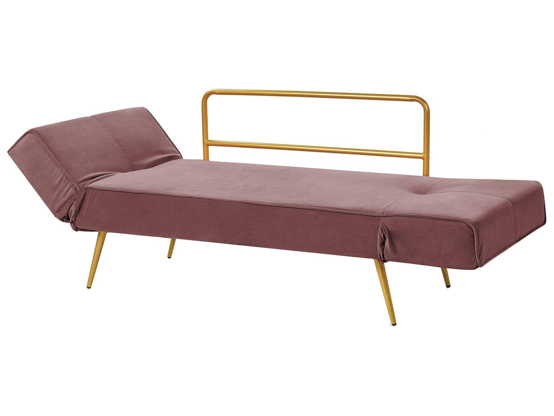 Sofa Bed SAARELA Velvet Pink 2 Seater