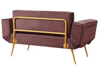 Sofa Bed SAARELA Velvet Pink 2 Seater