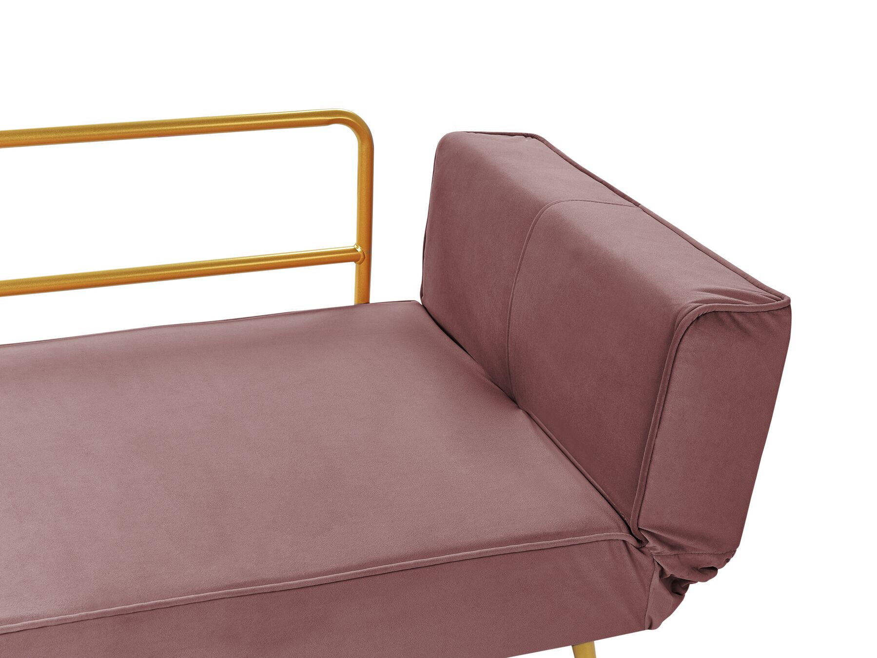 Sofa Bed SAARELA Velvet Pink 2 Seater
