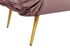 Sofa Bed SAARELA Velvet Pink 2 Seater