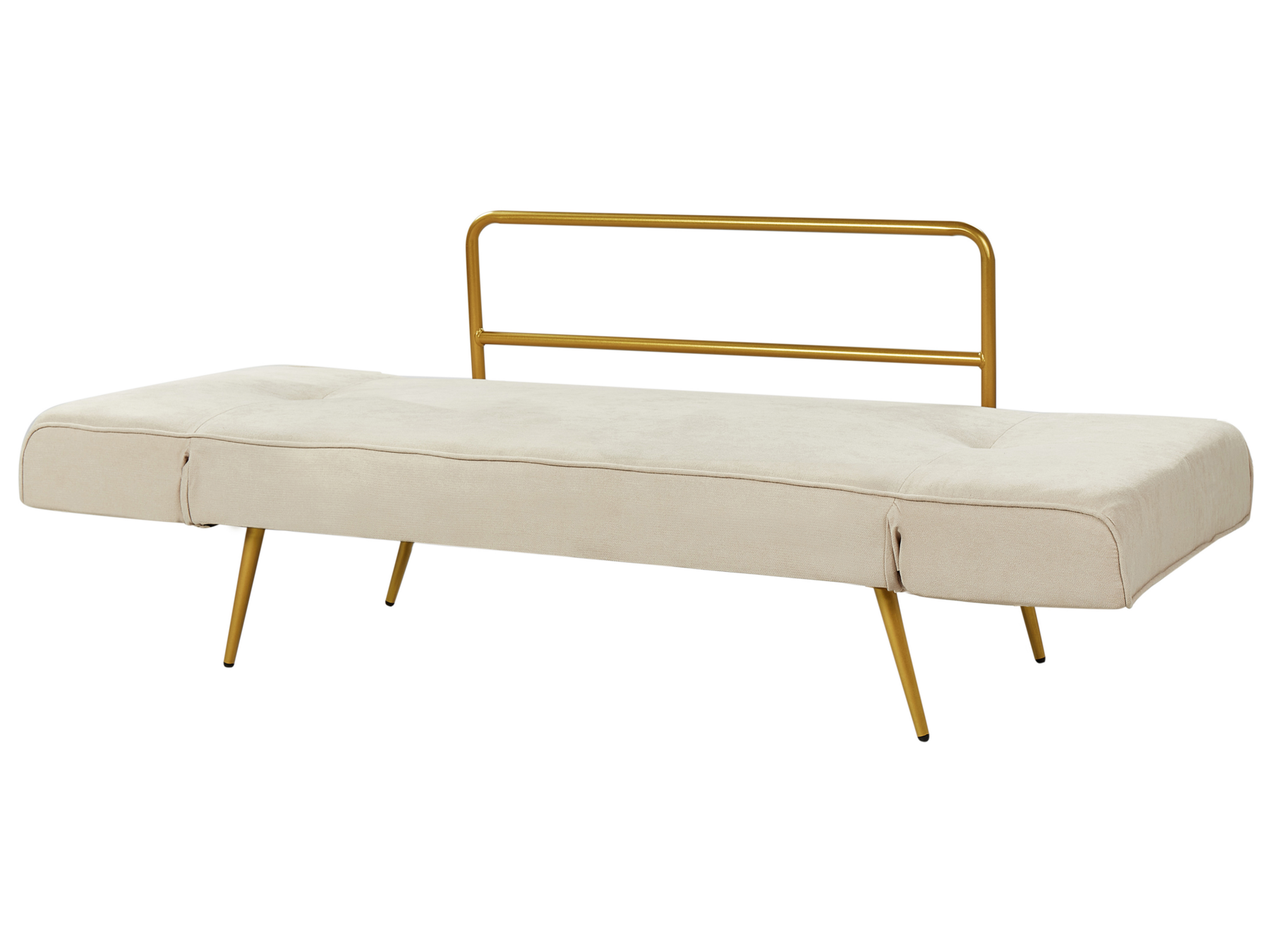 Sofa Bed SAARELA Boucle Off-White 2 Seater