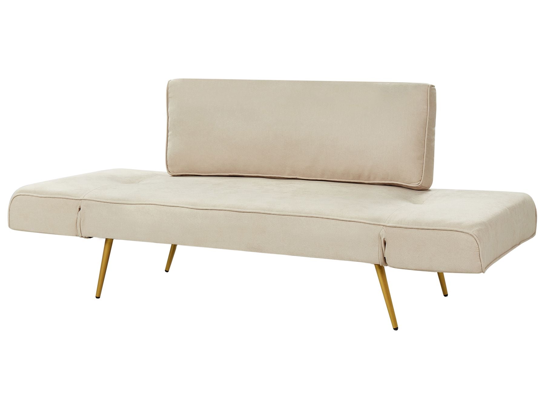 Sofa Bed SAARELA Fabric Beige 2 Seater