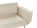 Sofa Bed SAARELA Fabric Beige 2 Seater