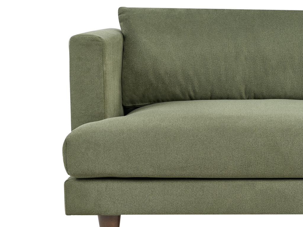 3 Seater Fabric Sofa Green JARPEN