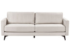 3 Seater Fabric Sofa Light Beige MALA