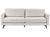3 Seater Fabric Sofa Light Beige
