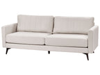 3 Seater Fabric Sofa Light Beige MALA