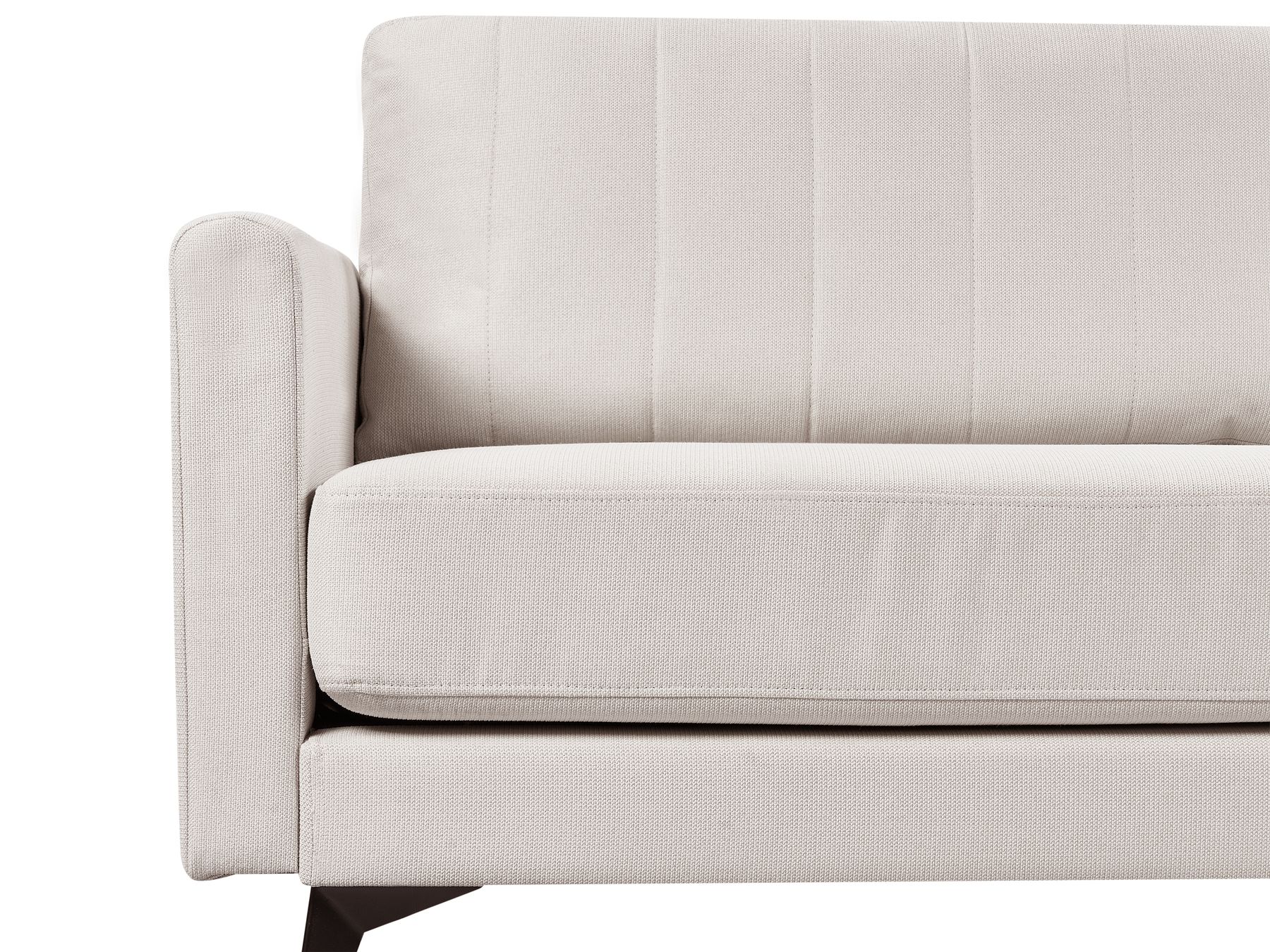 3 Seater Fabric Sofa Light Beige MALA