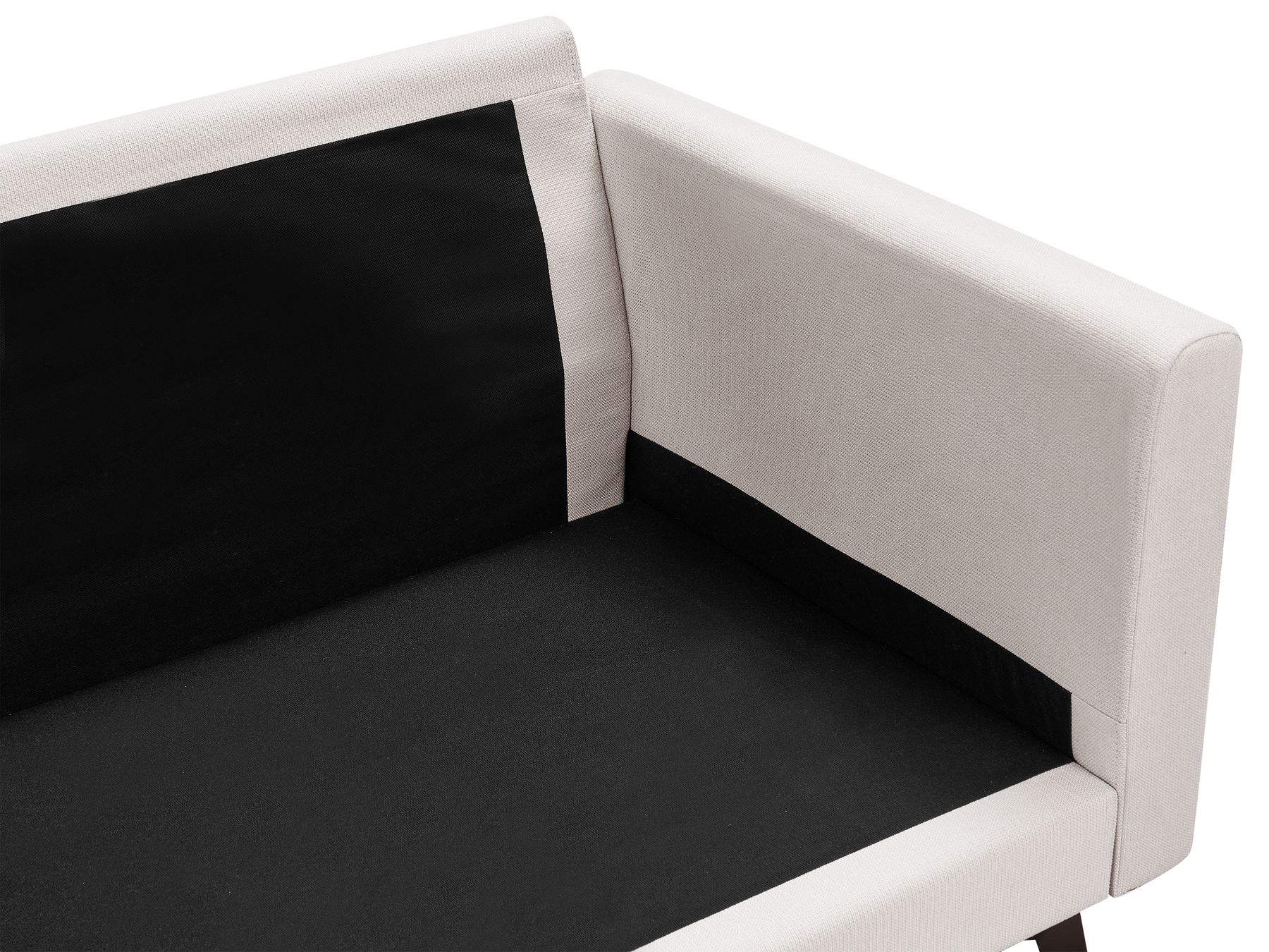 3 Seater Fabric Sofa Light Beige MALA