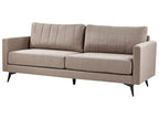 3 Seater Fabric Sofa Light Brown MALA