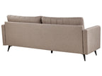3 Seater Fabric Sofa Light Brown MALA