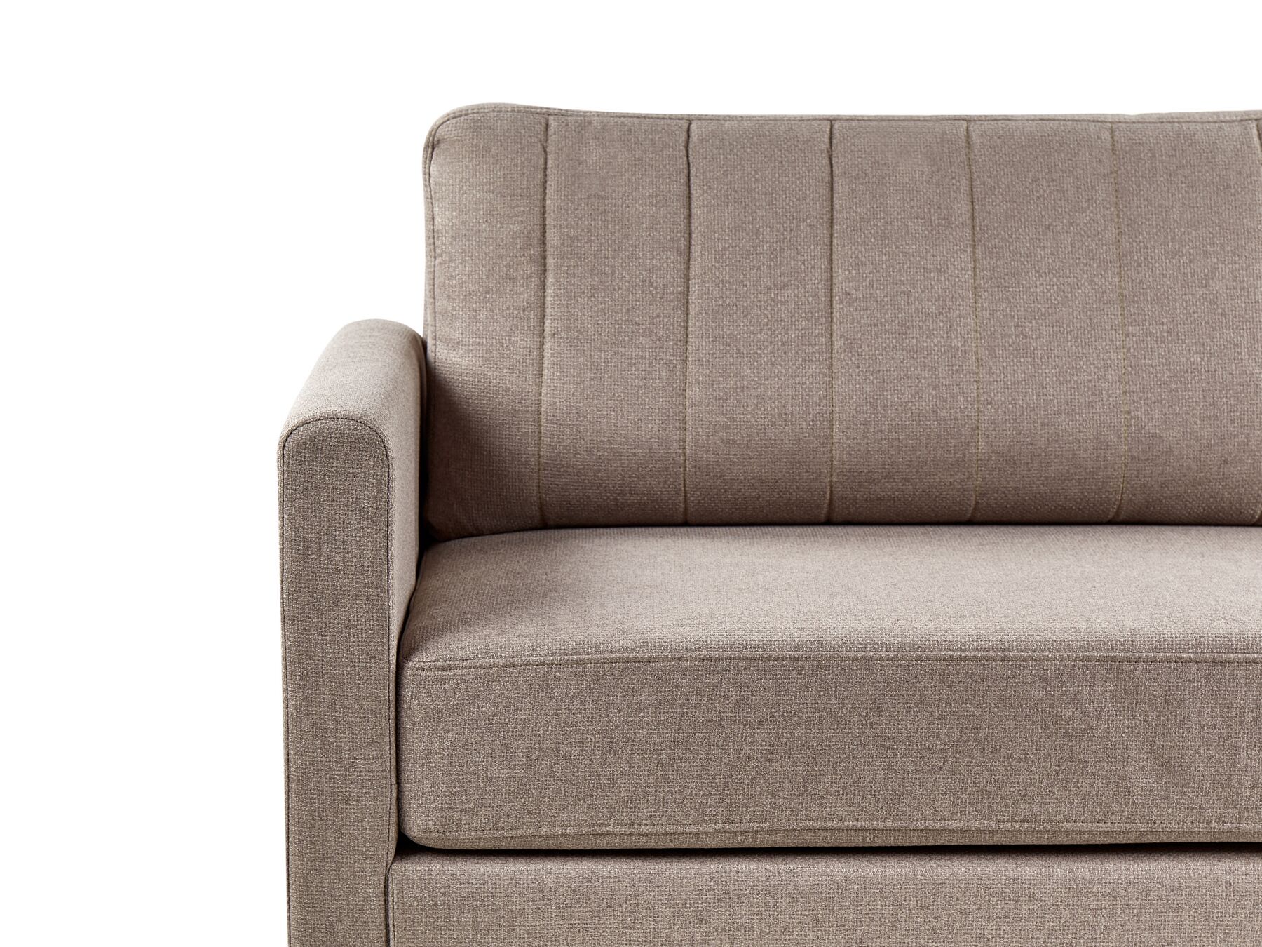 3 Seater Fabric Sofa Light Brown MALA