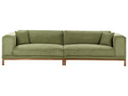 4 Seater Cord Sofa Green VENG