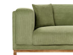 4 Seater Cord Sofa Green VENG