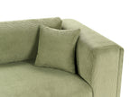 4 Seater Cord Sofa Green VENG