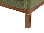 4 Seater Cord Sofa Green VENG