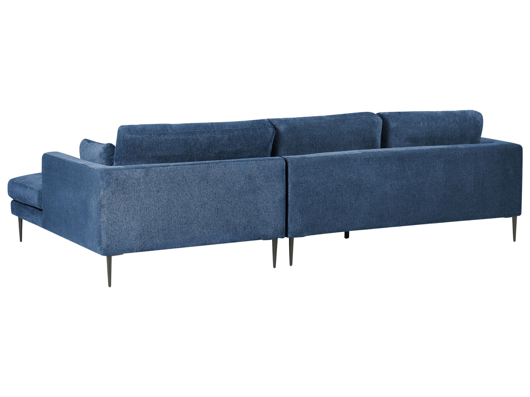 Corner Sofa FLAM Fabric Blue 3 Seater Left Hand