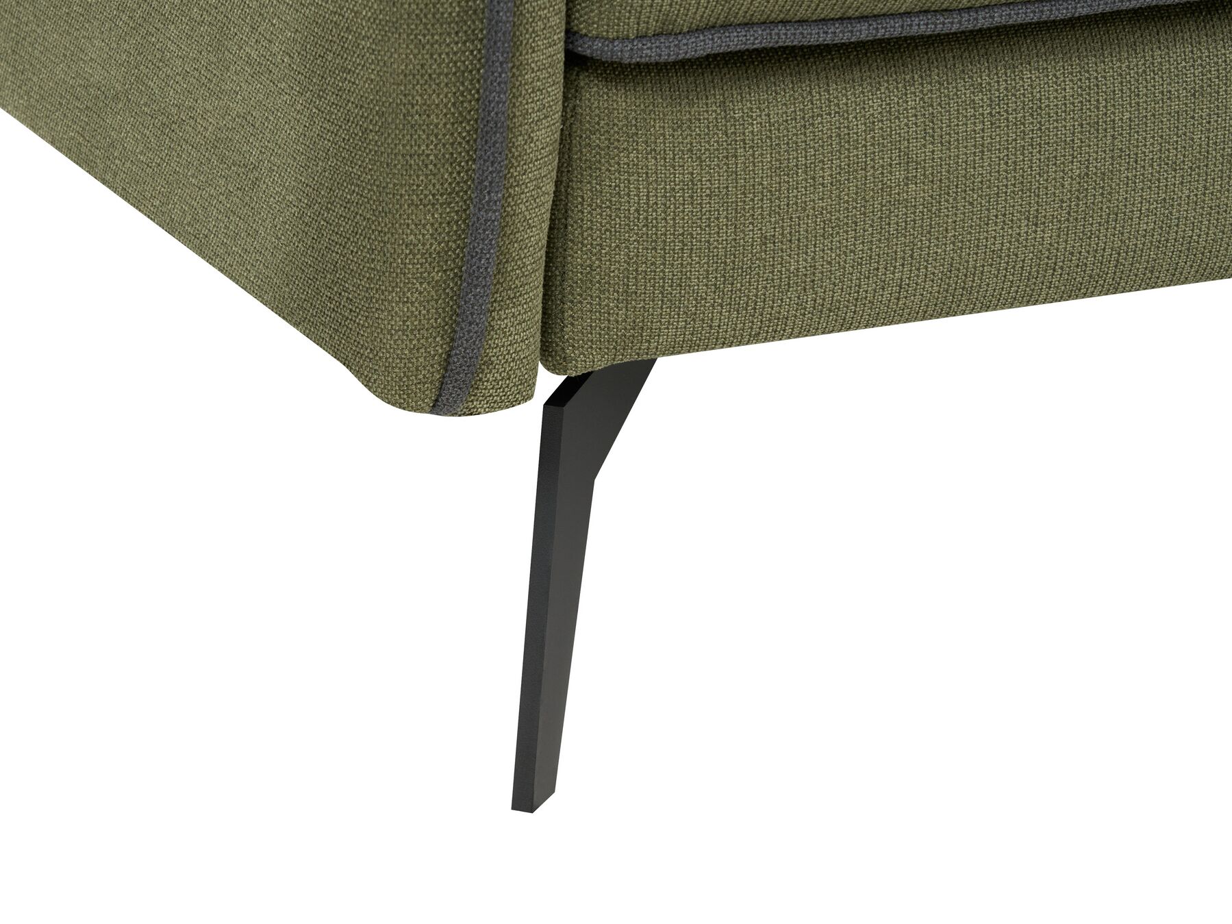 Corner Sofa ALTAN Fabric Green 3 Seater Left Hand