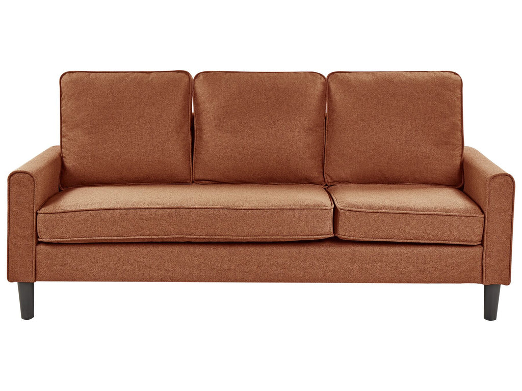 3 Seater Fabric Sofa with Ottoman Golden Brown AVESTA