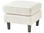 3 Seater Sofa with Ottoman Boucle White AVESTA