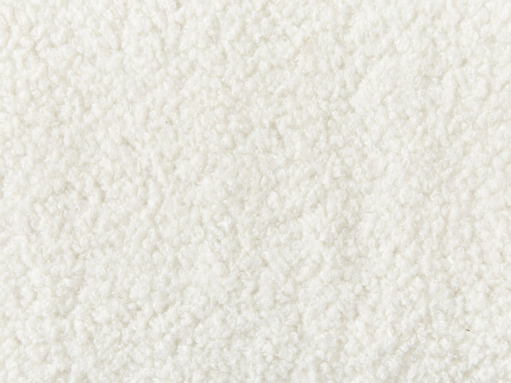 3 Seater Sofa with Ottoman Boucle White AVESTA