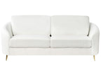 3 Seater Boucle Sofa White TROSA