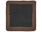 3 Seater Fabric Sofa with Ottoman Brown AVESTA